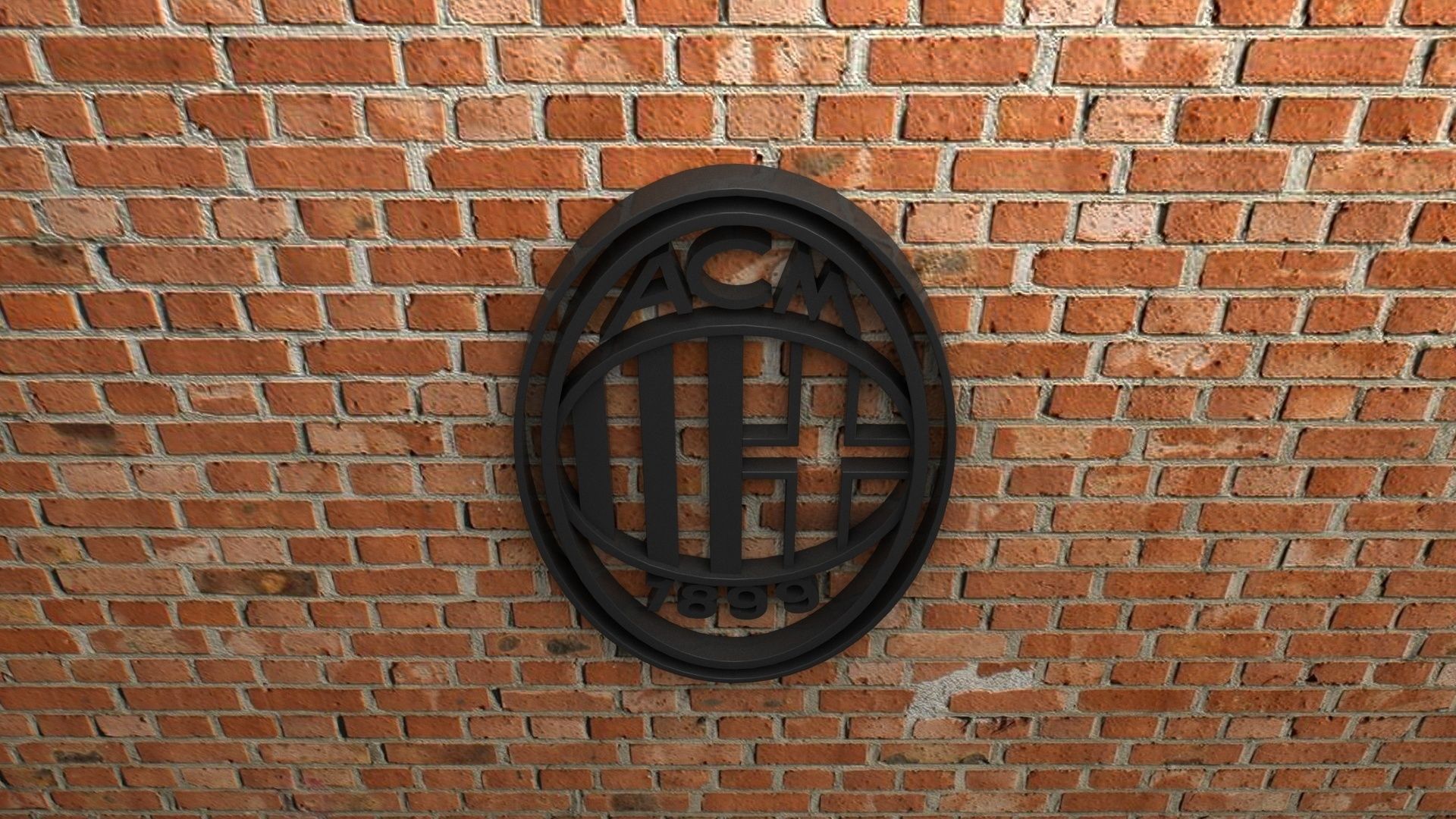 AC Milan Logo 3D print model_2