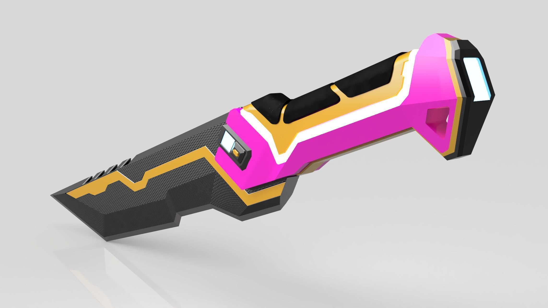 GlitchPop Dagger - Valorant - DIGITAL STL FILE 3D print model_1
