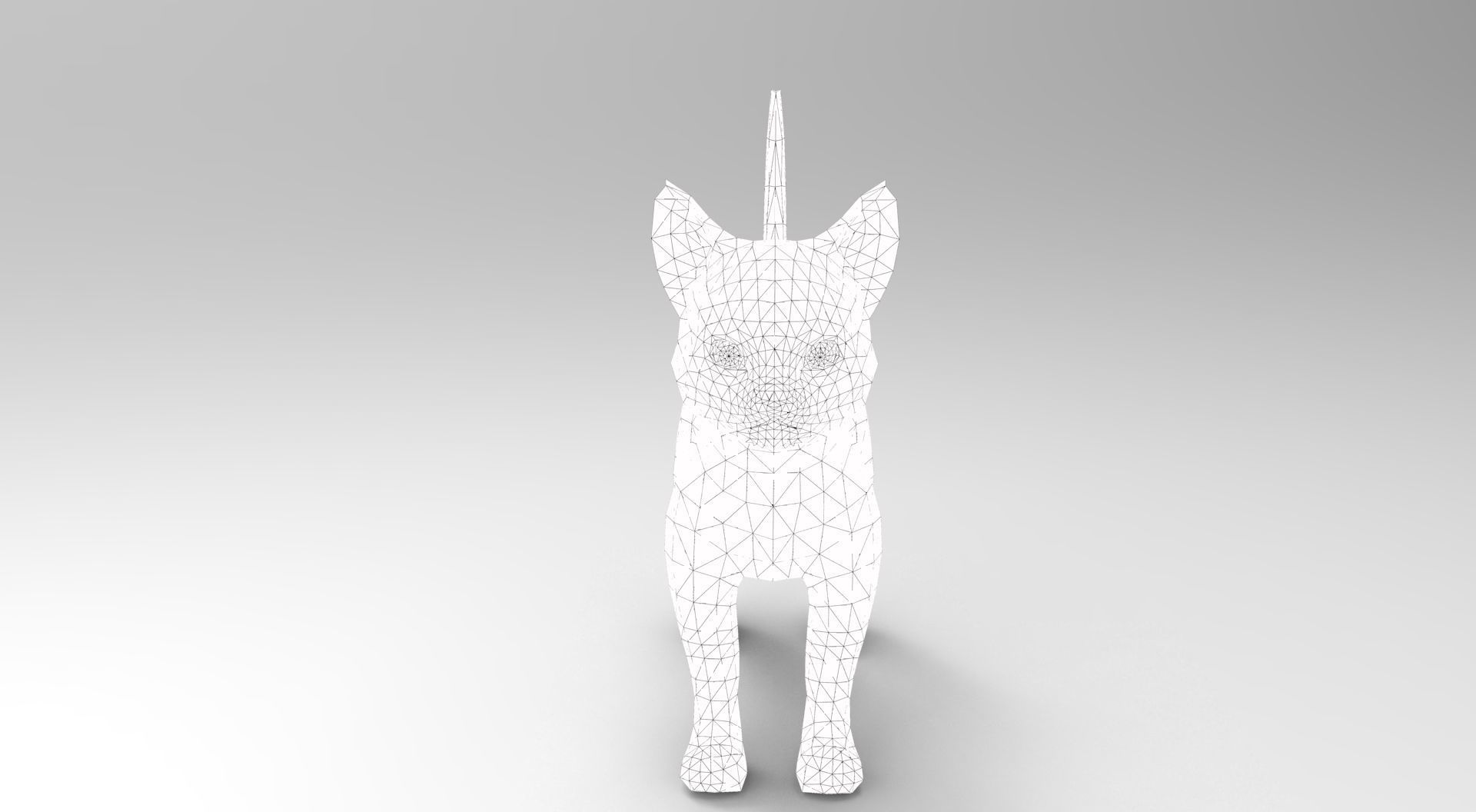 cute Cat model 3D pet Low-poly 3D model_15