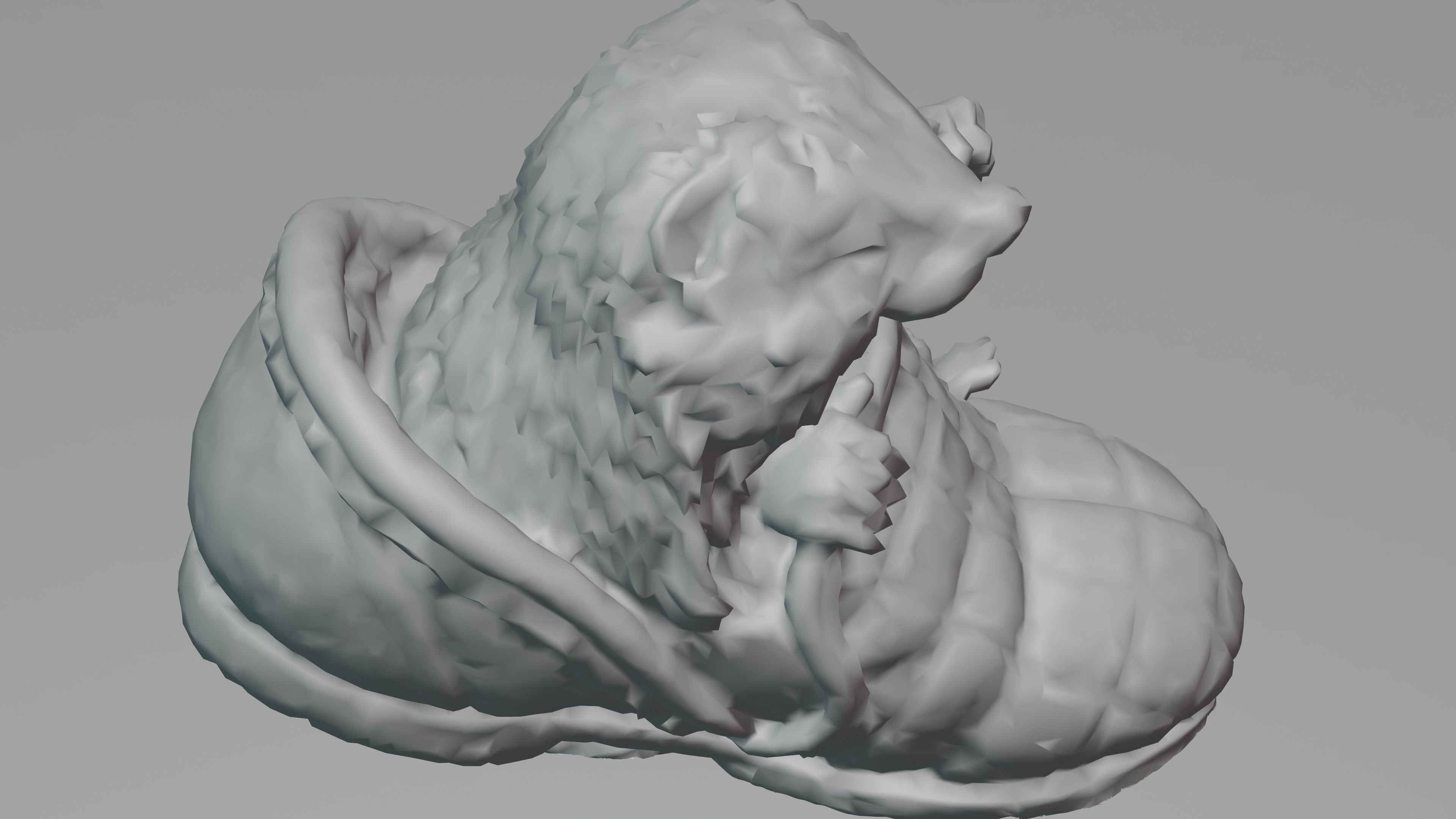 Hedgehog in a Shoe Low-poly 3D model_13