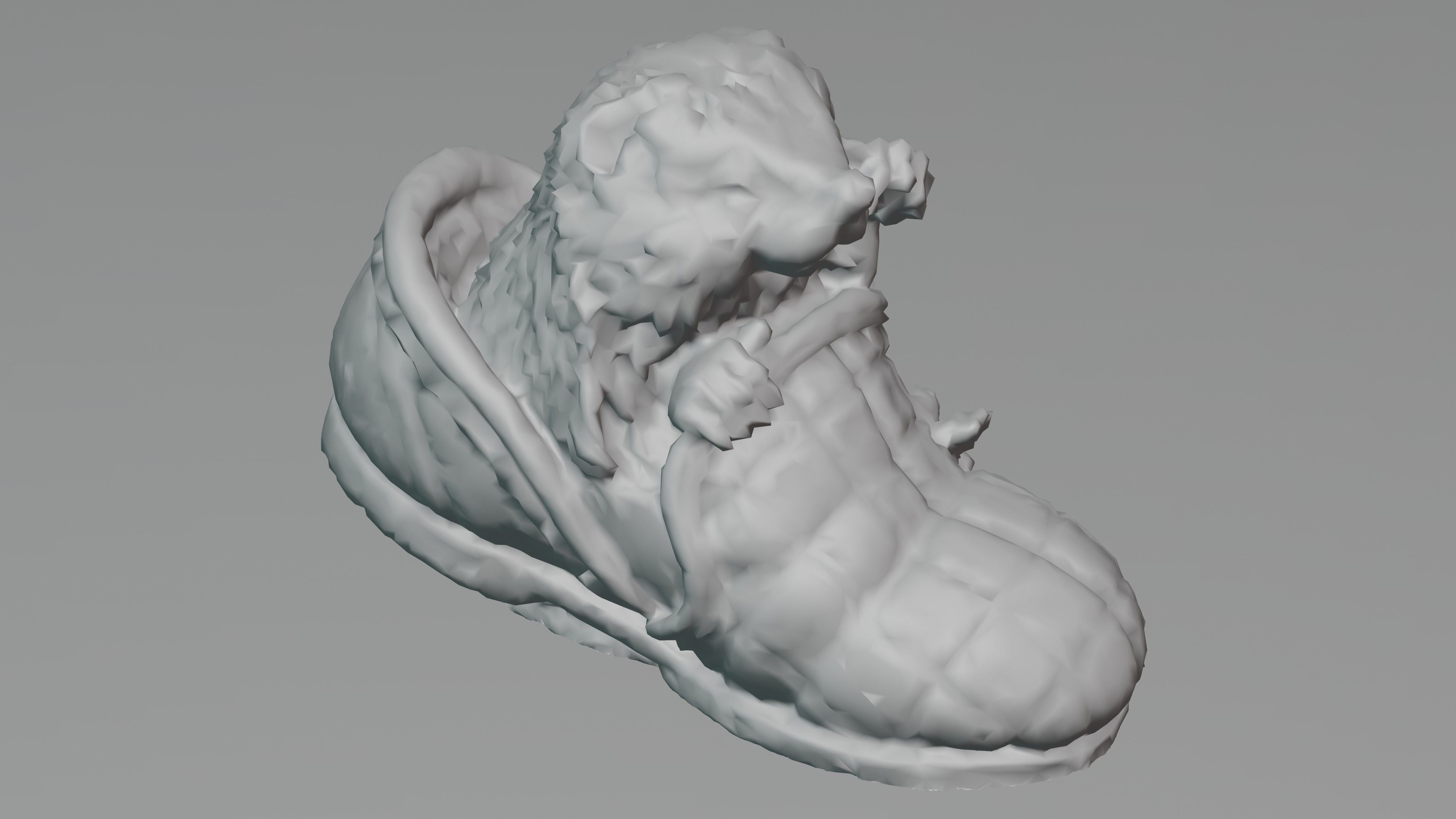 Hedgehog in a Shoe Low-poly 3D model_10