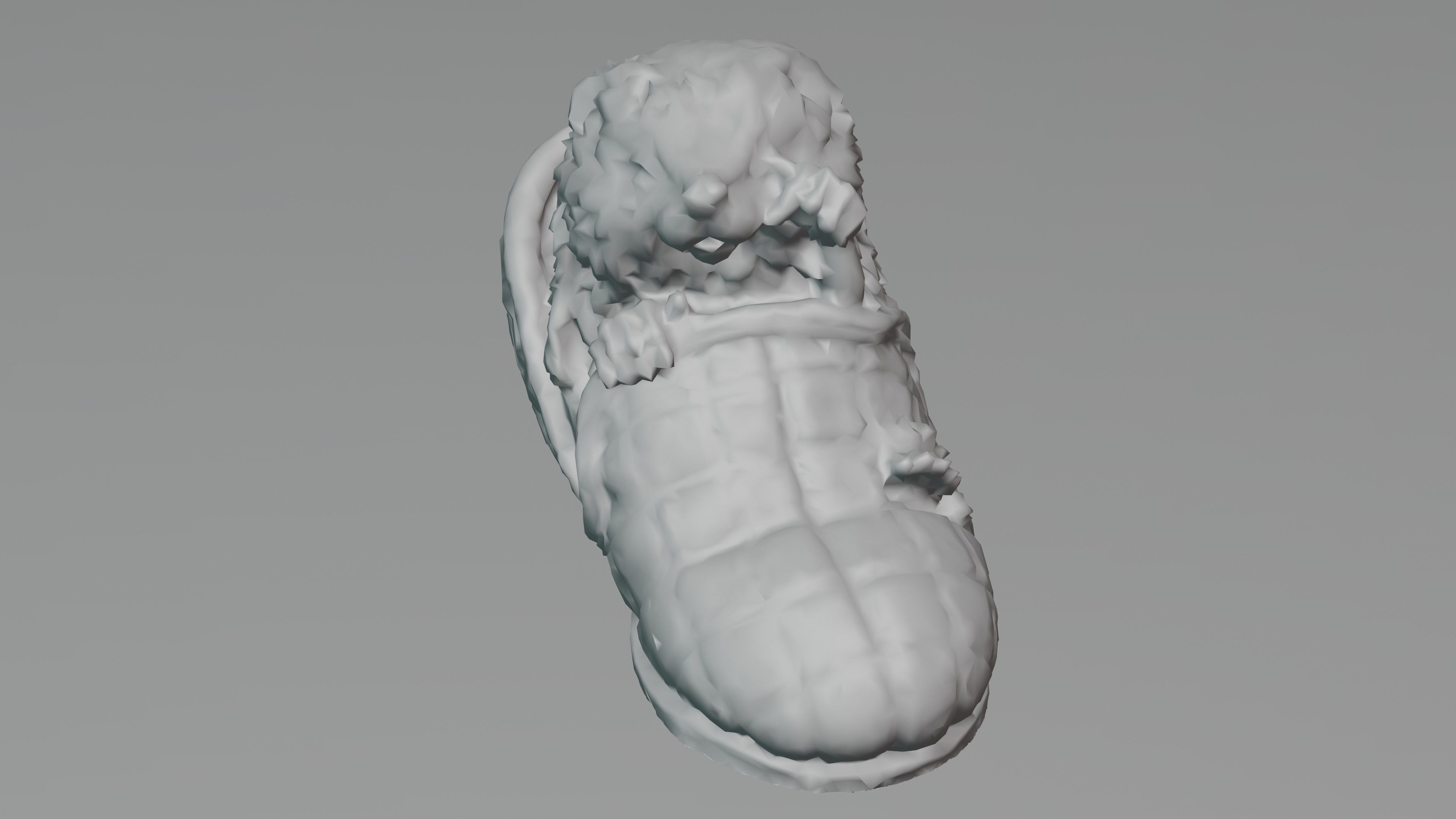 Hedgehog in a Shoe Low-poly 3D model_11