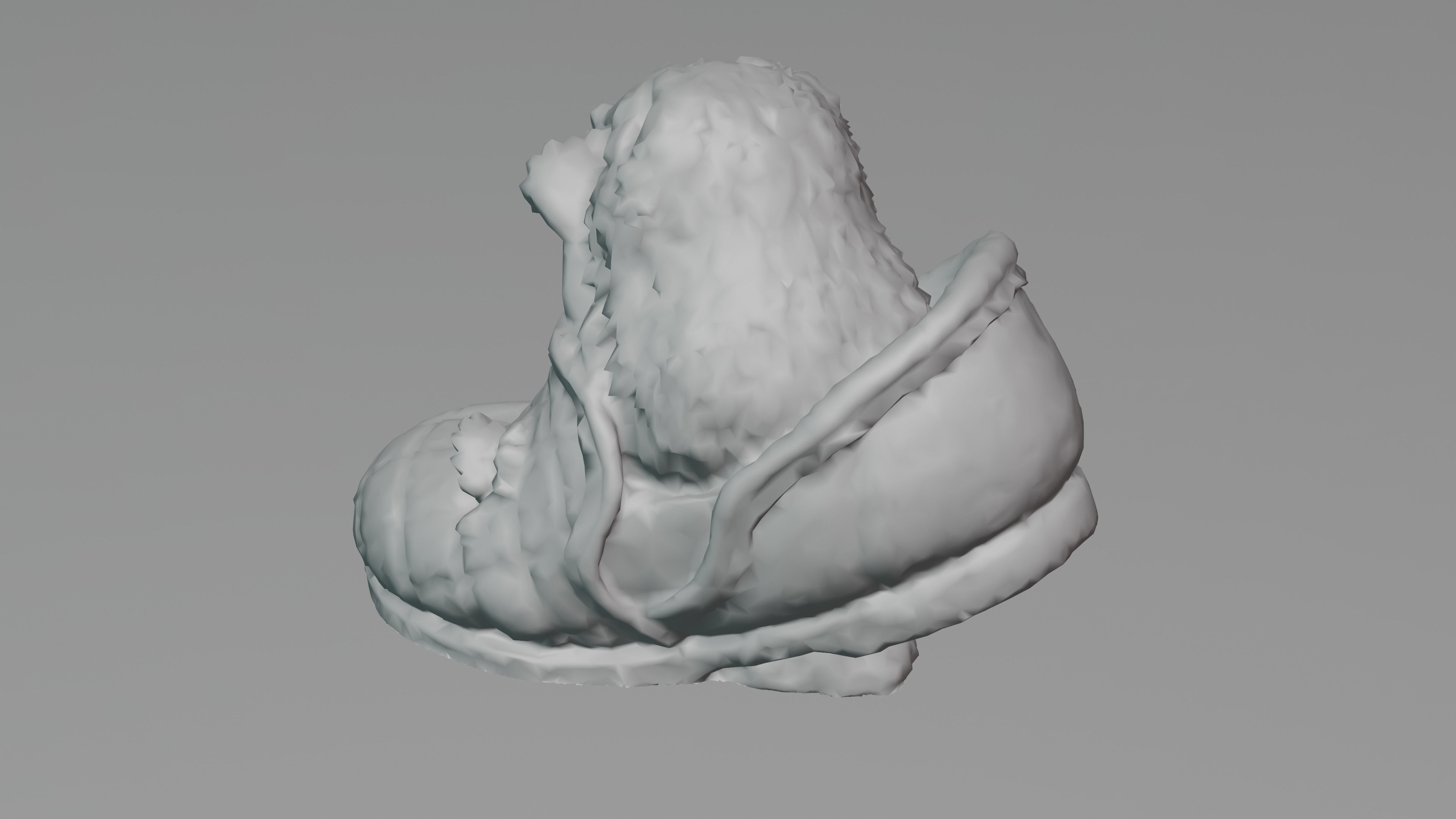 Hedgehog in a Shoe Low-poly 3D model_12