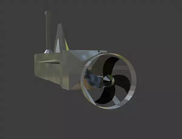 submarin propeller 3D model_0