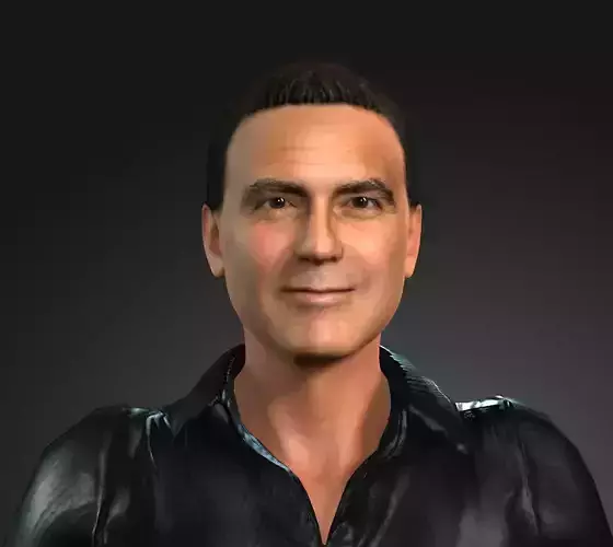 Singing Men George Clooney  3D  Ready for animation 3D model