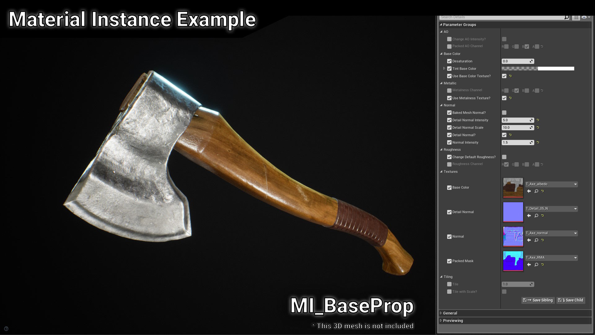 Unreal Engine 4 - Useful Master Materials Low-poly 3D model_5