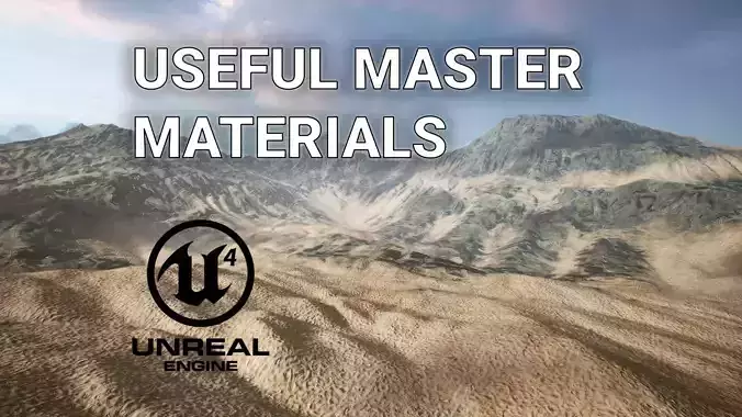 Unreal Engine 4 - Useful Master Materials Low-poly 3D model