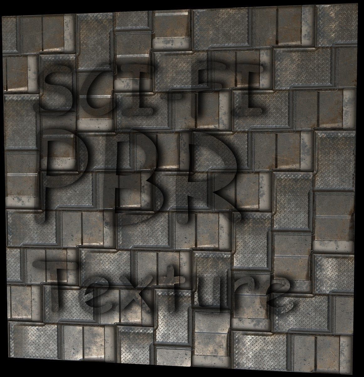 Cyberpunk  Floor - Seamless - sci fi Texture_10