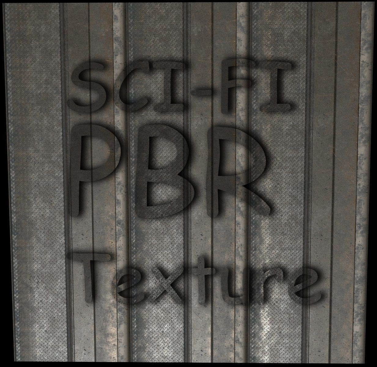 Cyberpunk  Floor - Seamless - sci fi Texture_11