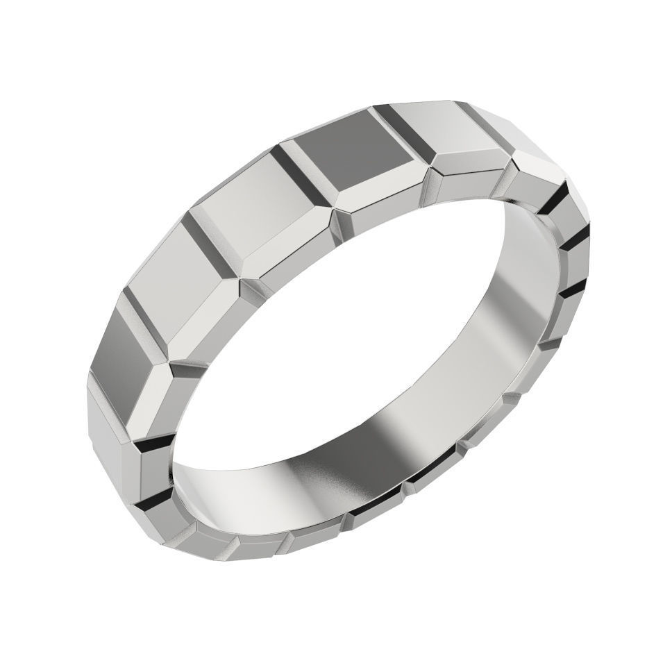 N063 Geometric man wide set 3D print model_1