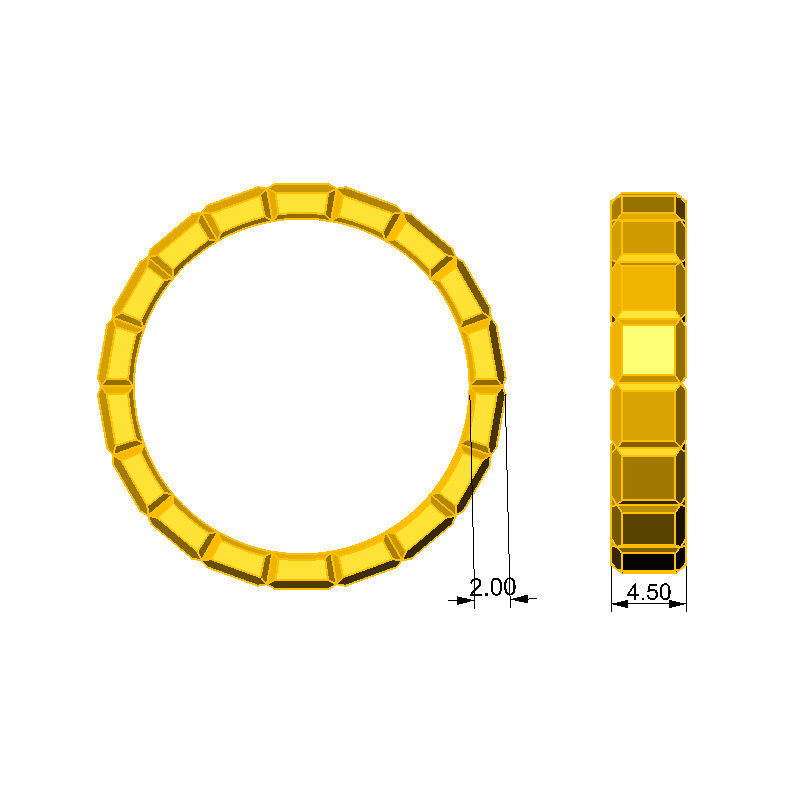 N063 Geometric man wide set 3D print model_2