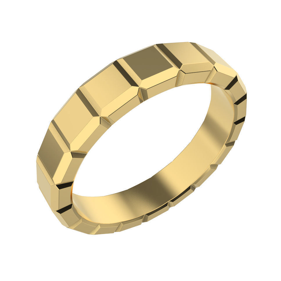 N063 Geometric man wide set 3D print model_3