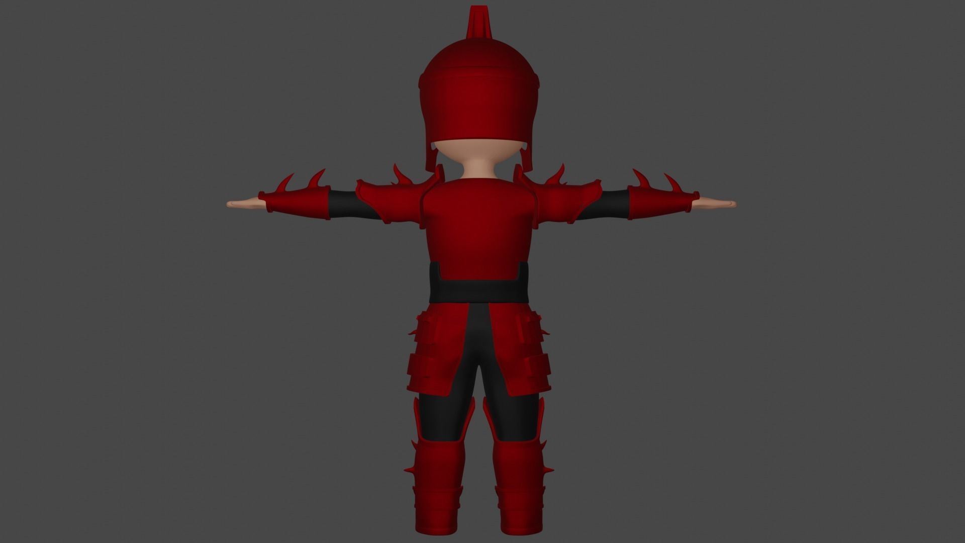 Personagem Guerreiro 3D model_2