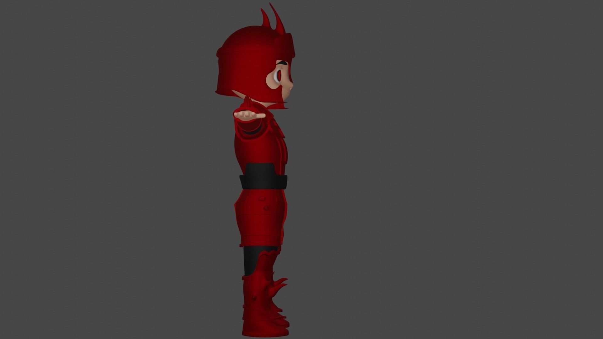 Personagem Guerreiro 3D model_1