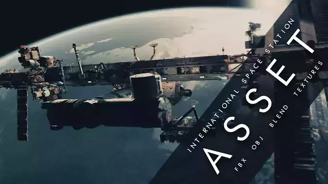 INTERNATIONAL SPACE STATION 3D model