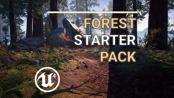 Unreal Engine 4 - Forest Starter Pack Low-poly 3D model