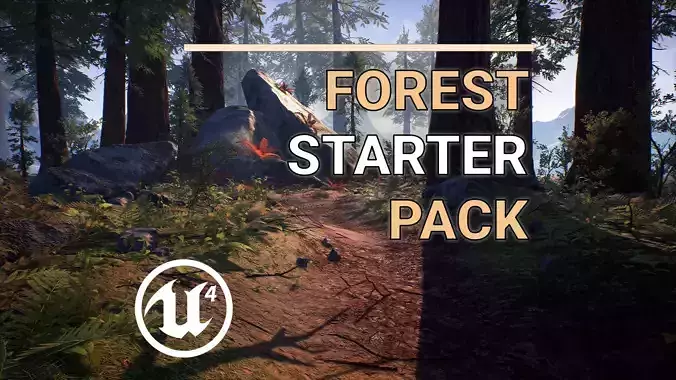 Unreal Engine 4 - Forest Starter Pack Low-poly 3D model