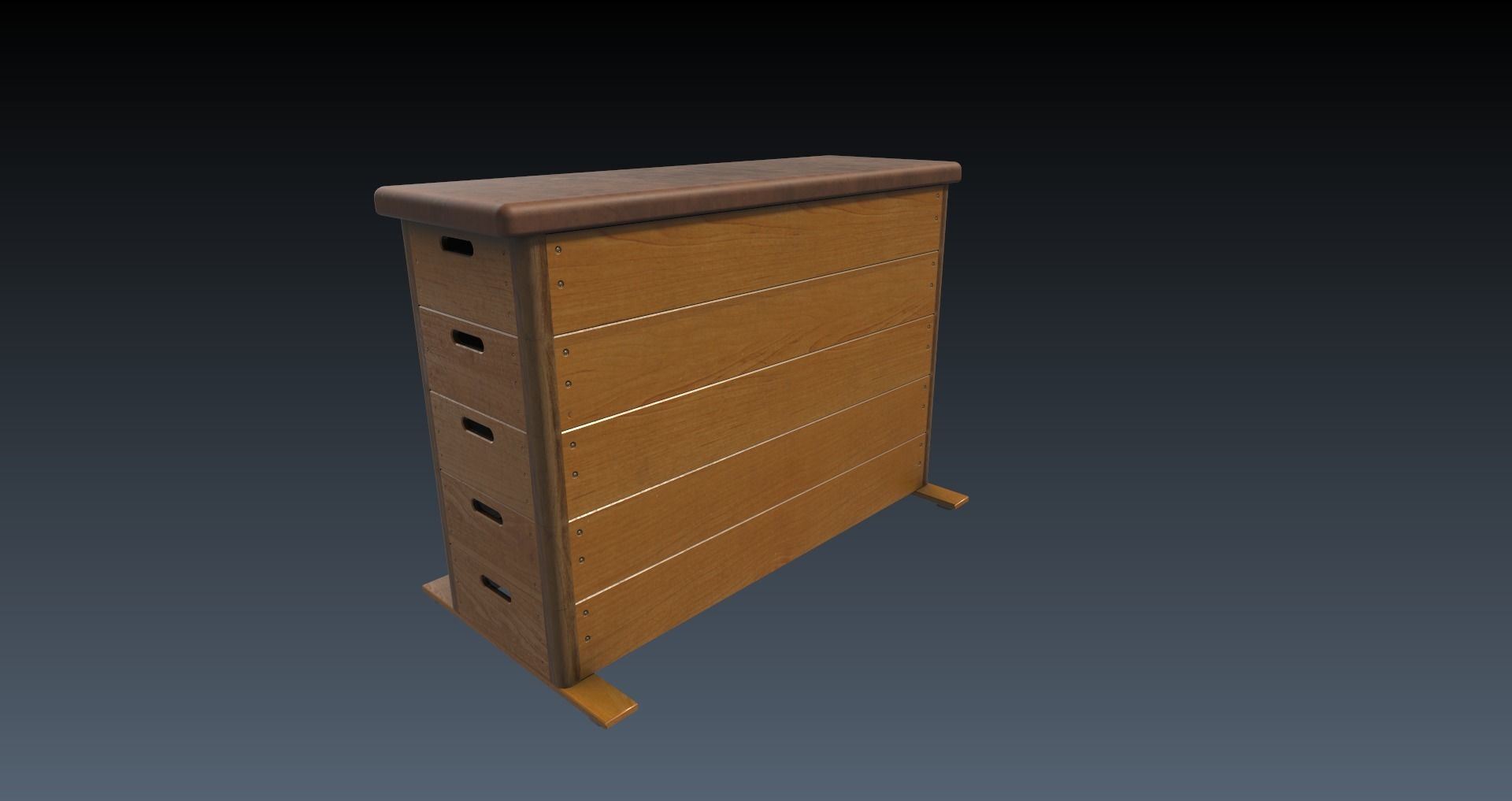 Low-Poly School Gym Pack Low-poly 3D model_50