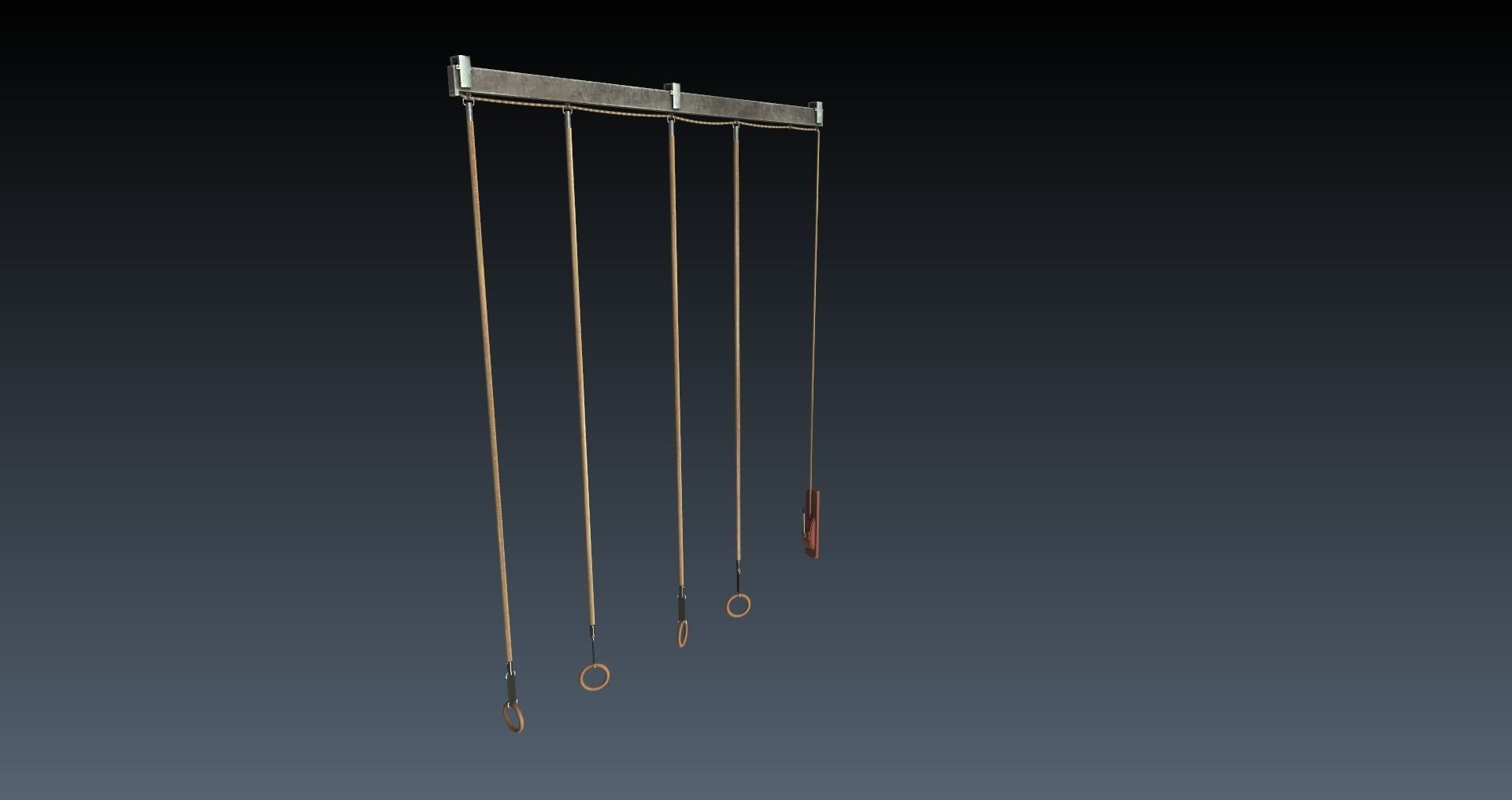 Low-Poly School Gym Pack Low-poly 3D model_44