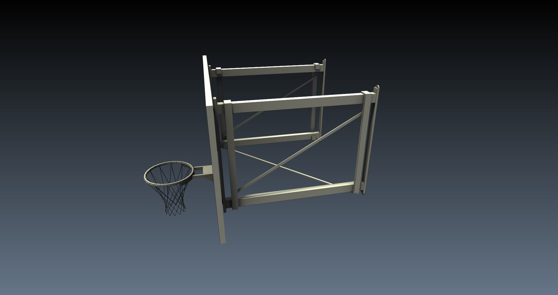 Low-Poly School Gym Pack Low-poly 3D model_7