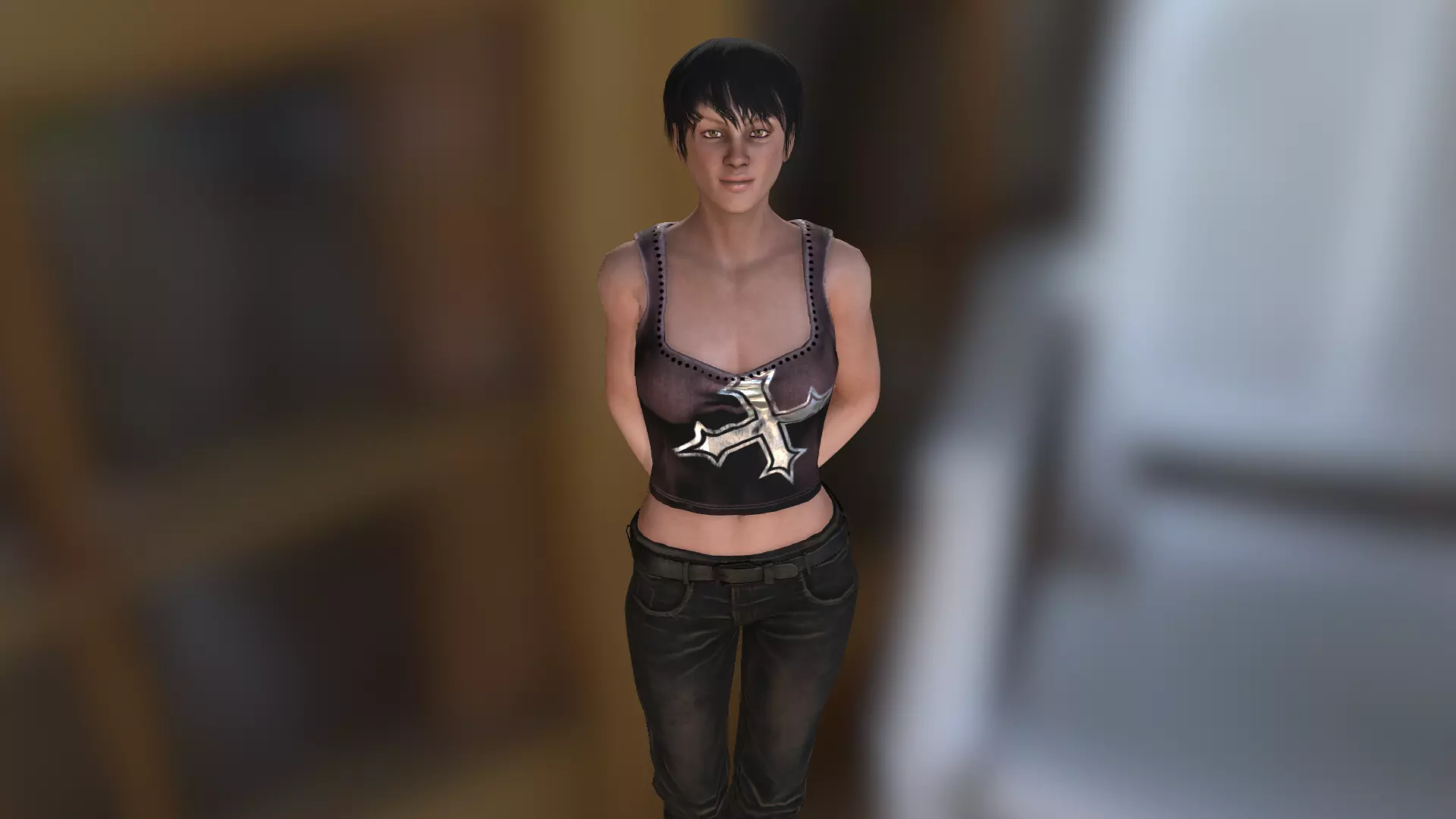 Jane Character - Support Me by Order Low-poly 3D model_0