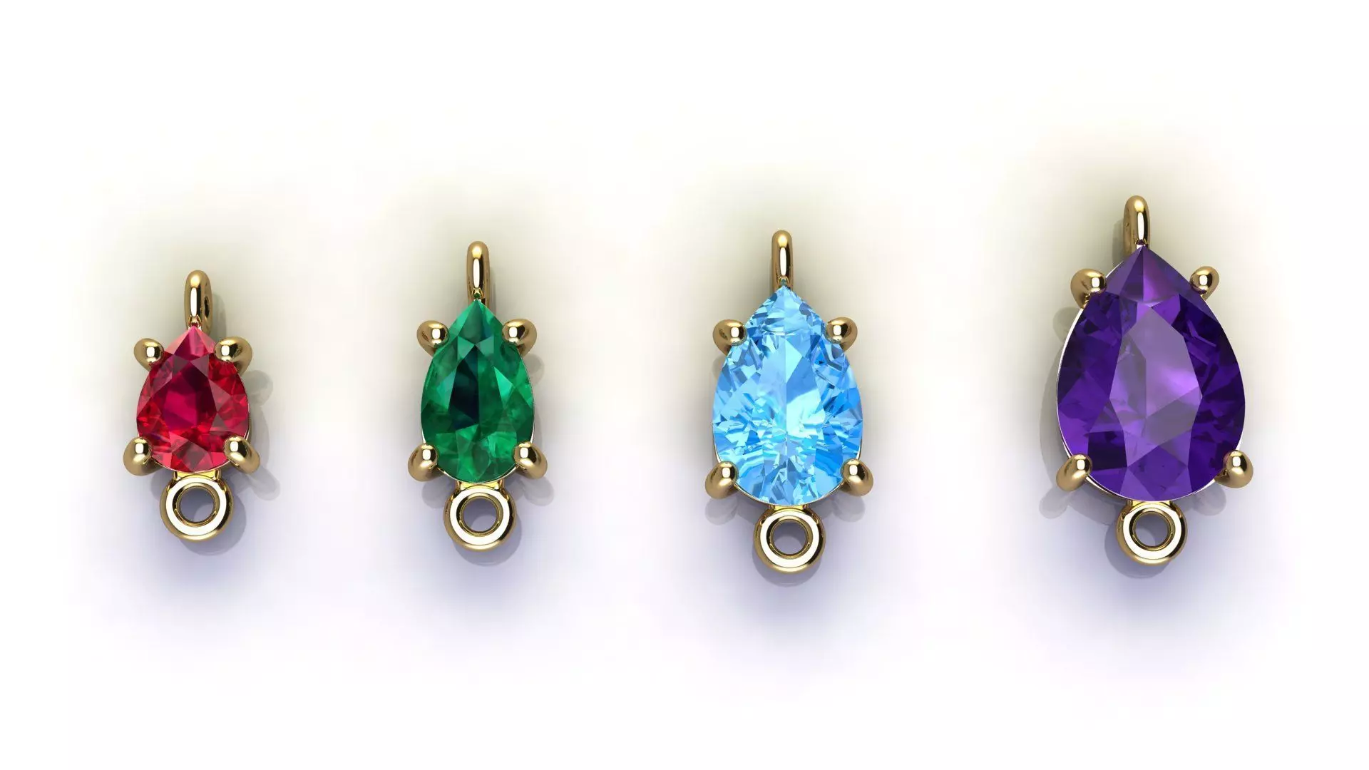 Pear Gems Sets 3D print model