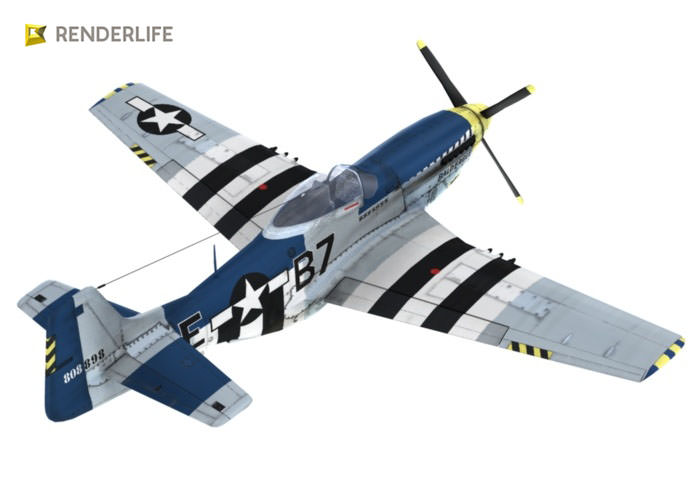 P-51-D Mustang 3D model_3