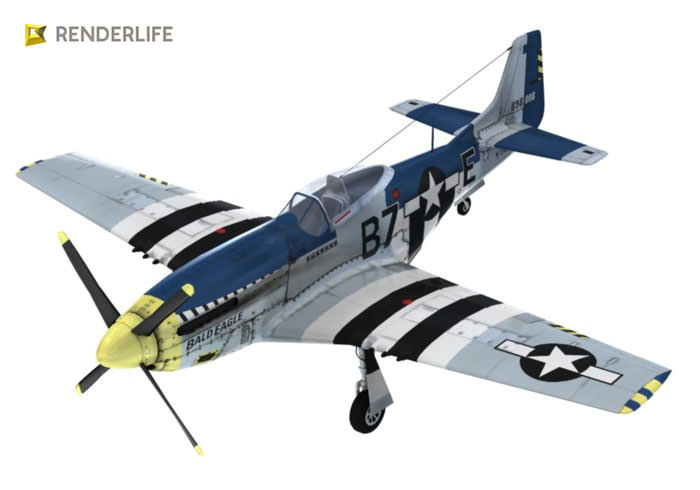 P-51-D Mustang 3D model_1