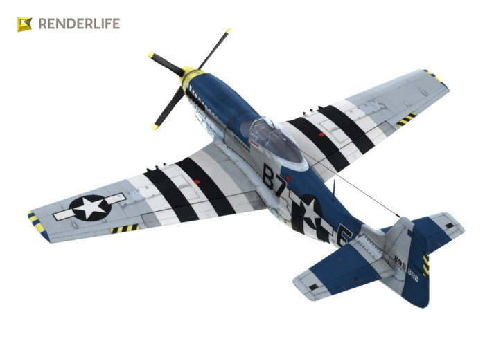 P-51-D Mustang 3D model_4