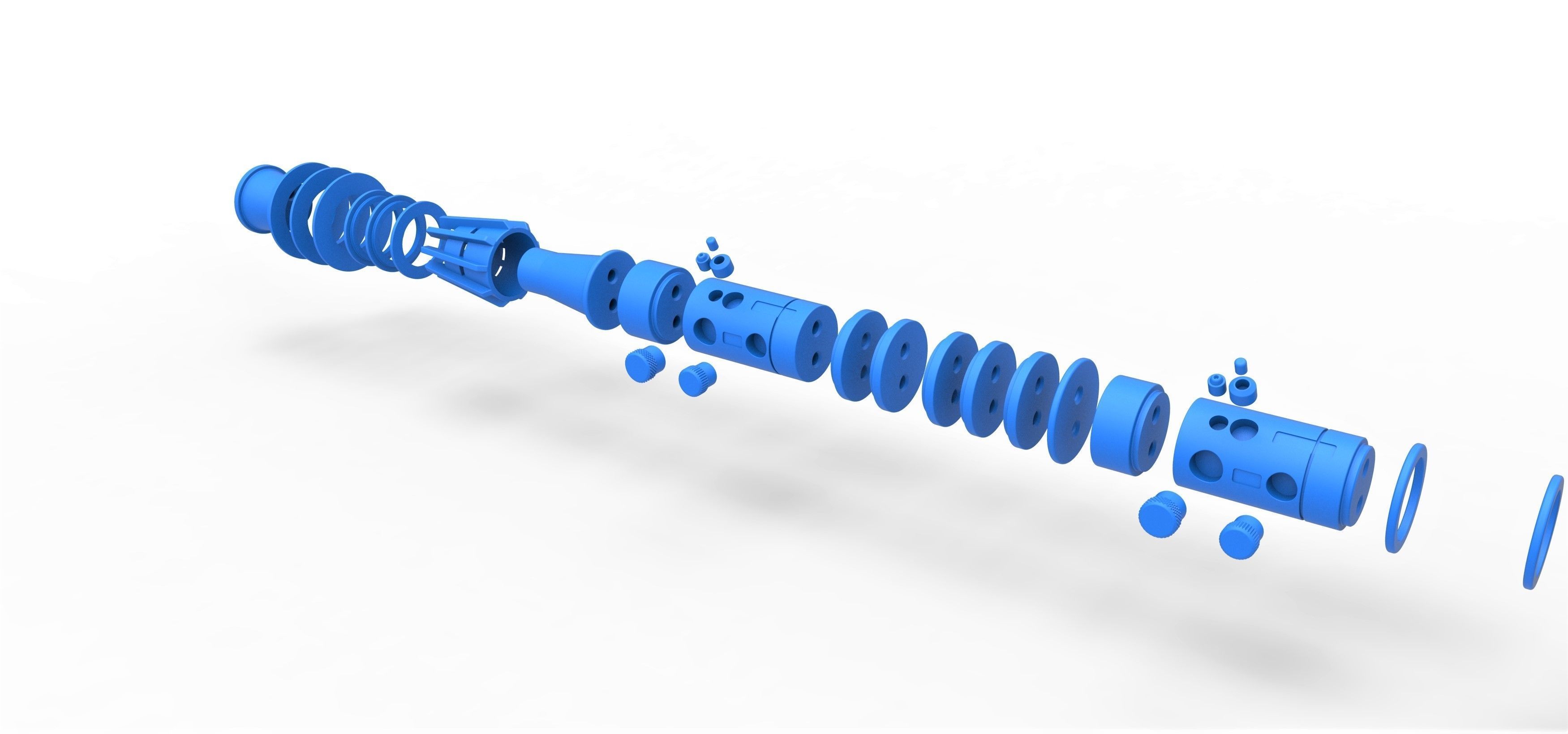 Lightsaber of Darth Maul from Star Wars Phantom Menace 3D print model_20