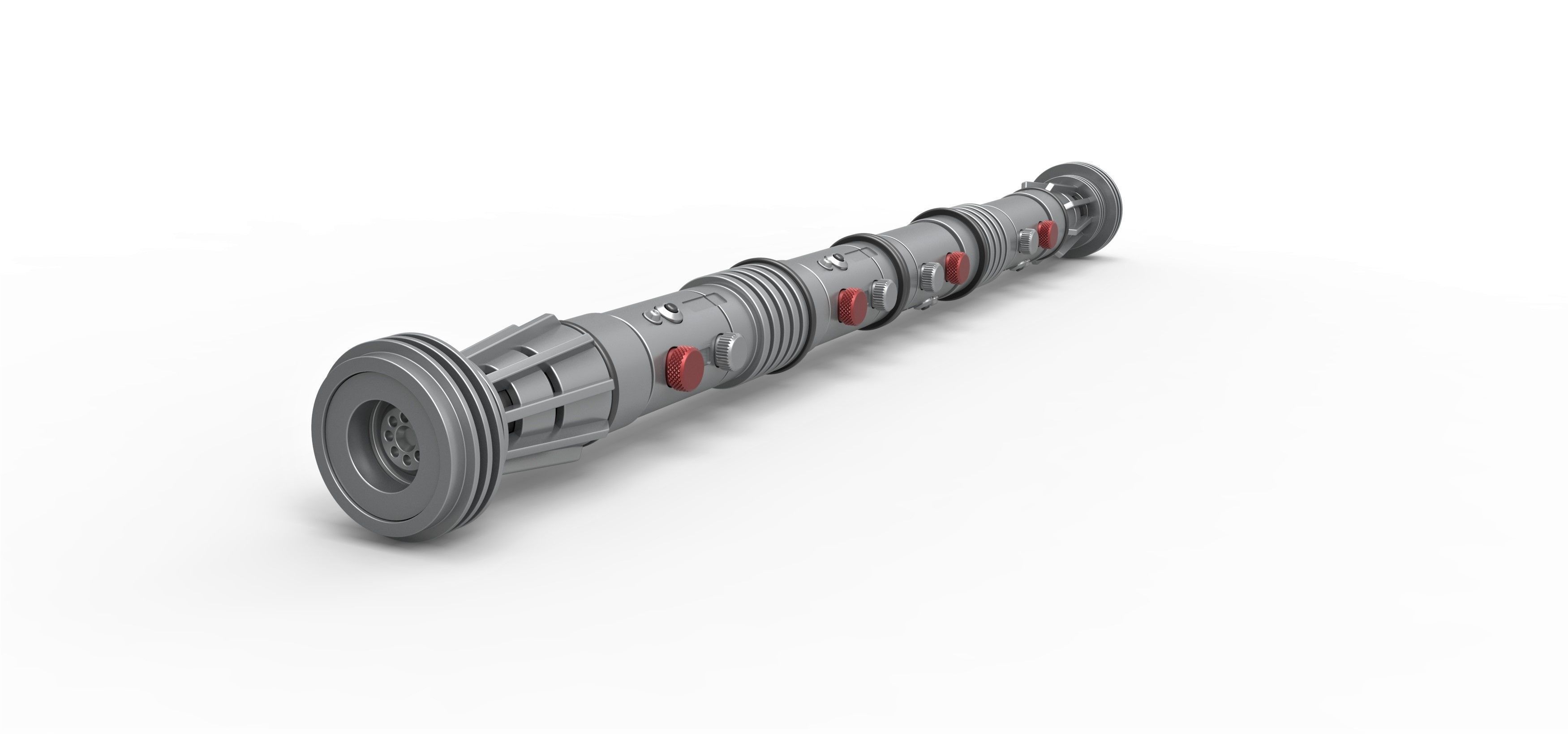 Lightsaber of Darth Maul from Star Wars Phantom Menace 3D print model_2