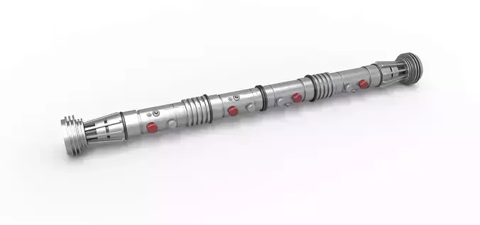 Lightsaber of Darth Maul from Star Wars Phantom Menace 3D print model