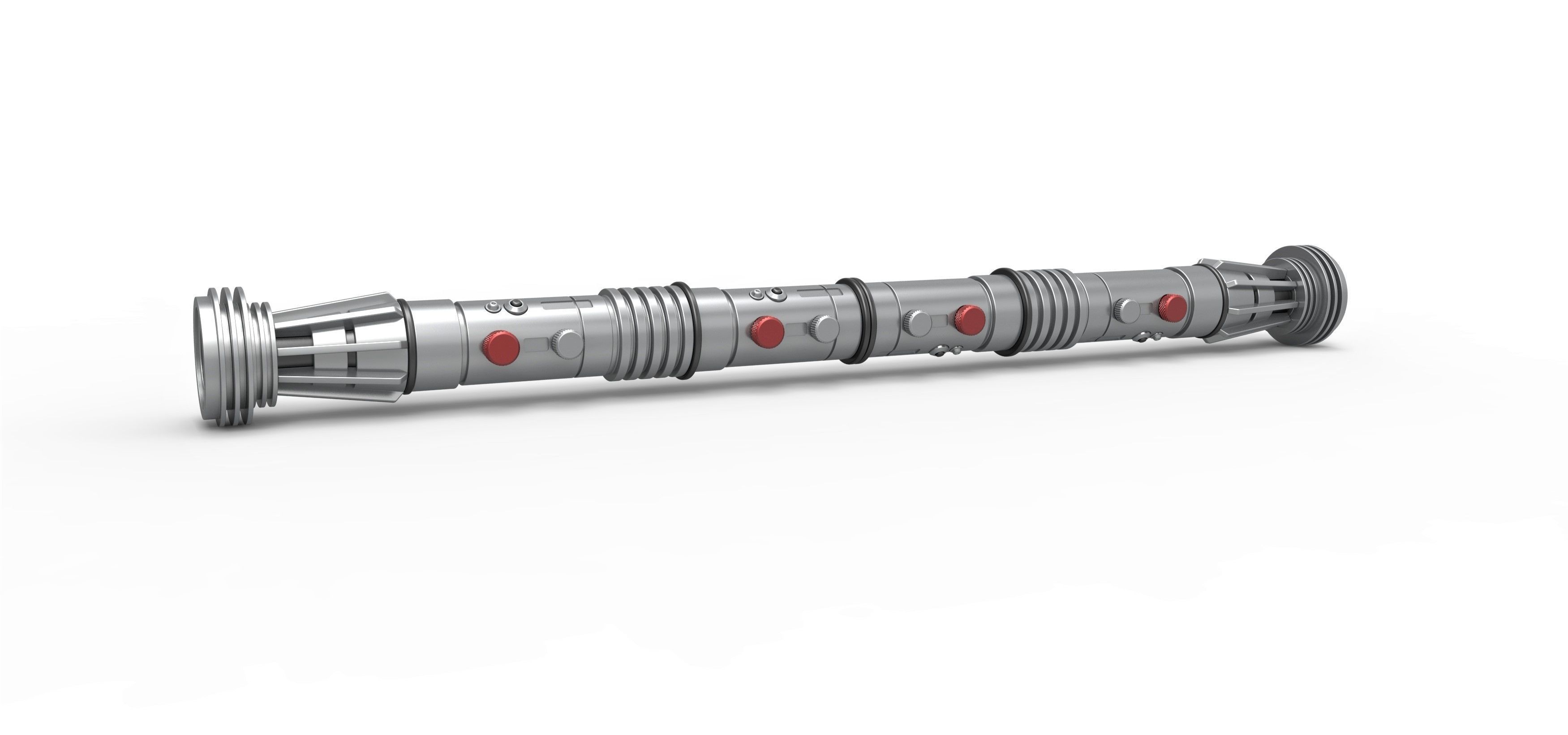 Lightsaber of Darth Maul from Star Wars Phantom Menace 3D print model_1