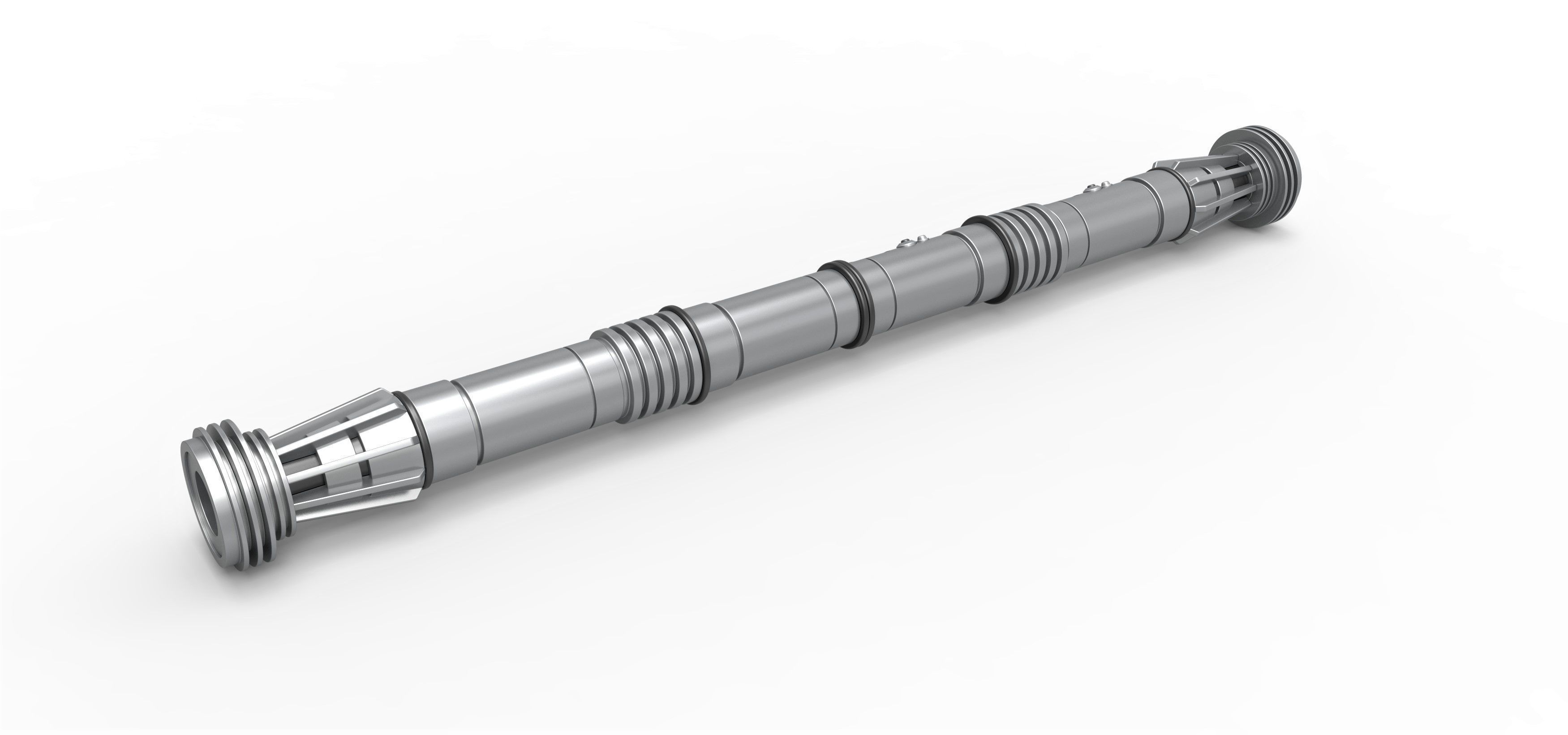 Lightsaber of Darth Maul from Star Wars Phantom Menace 3D print model_8