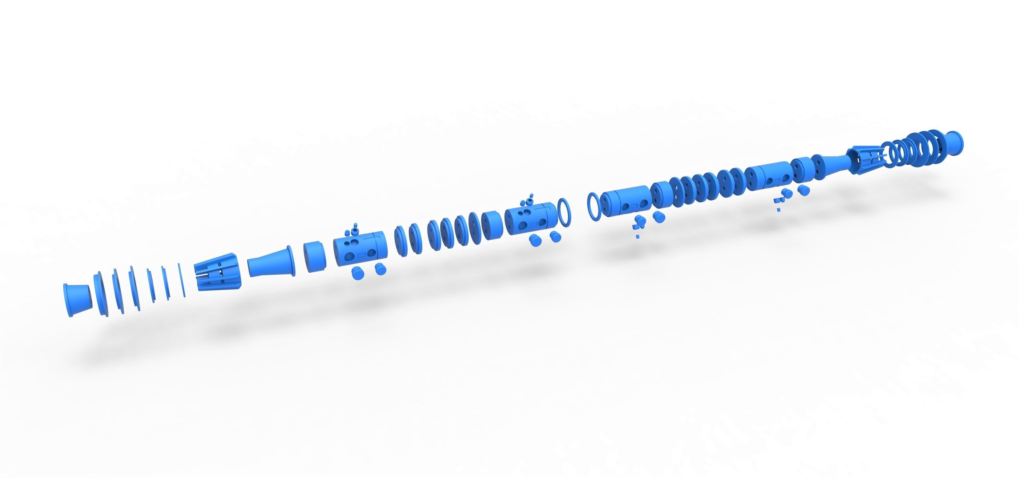 Lightsaber of Darth Maul from Star Wars Phantom Menace 3D print model_15