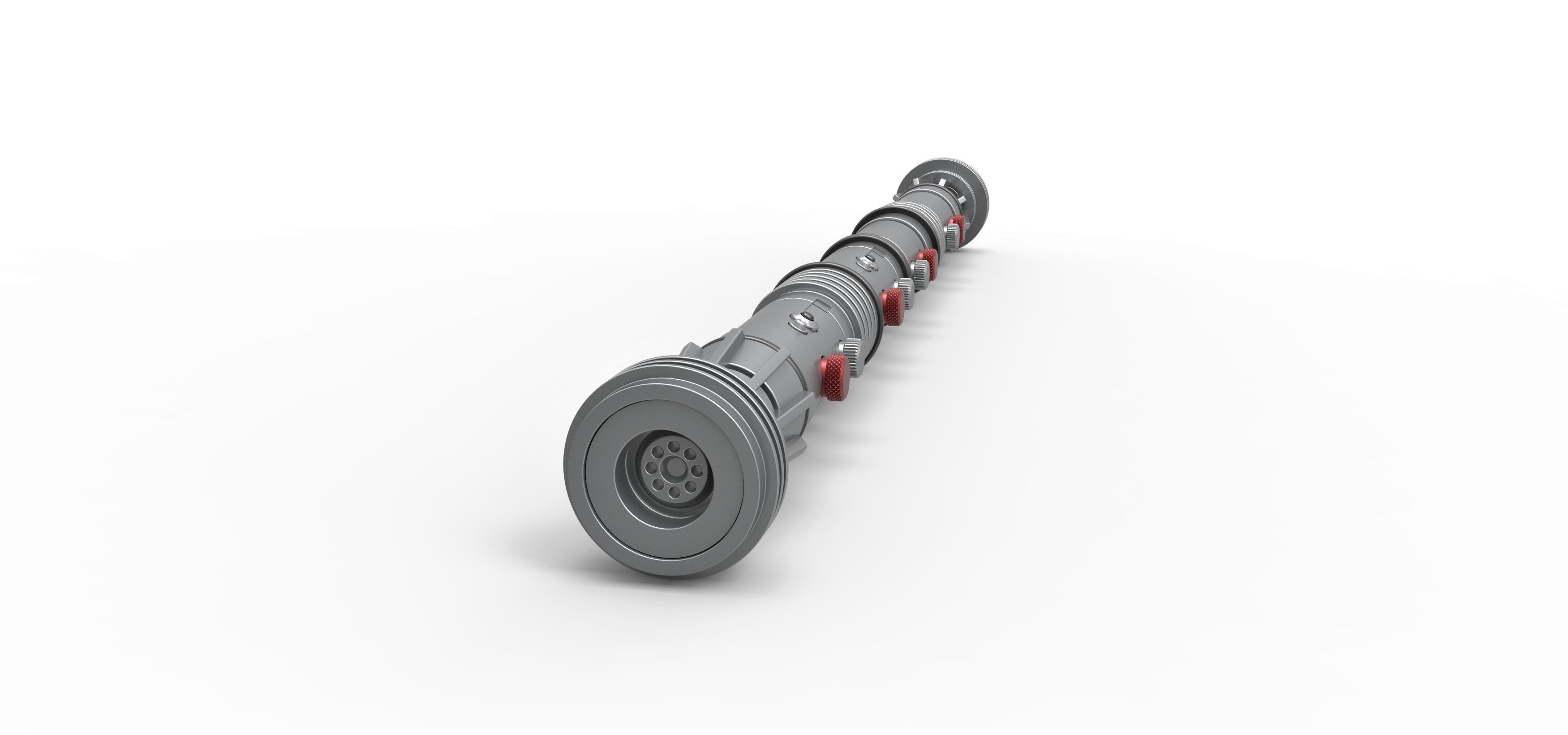 Lightsaber of Darth Maul from Star Wars Phantom Menace 3D print model_3