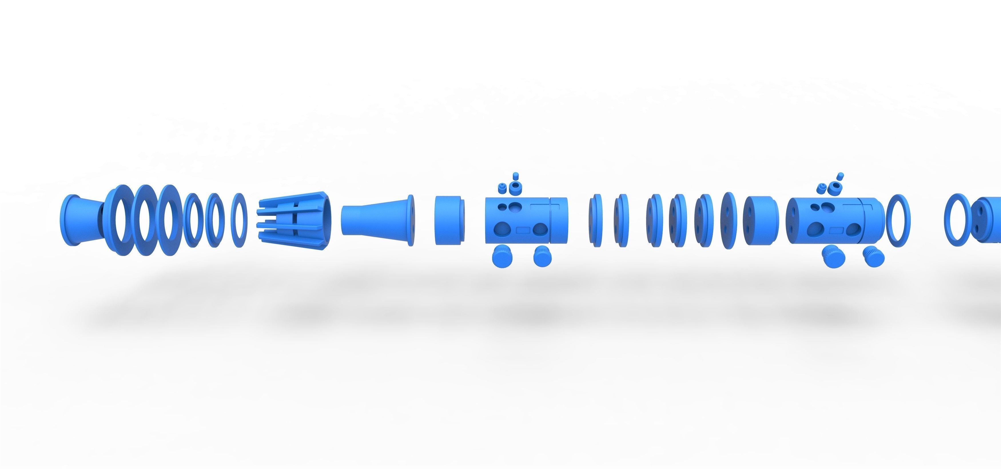 Lightsaber of Darth Maul from Star Wars Phantom Menace 3D print model_19