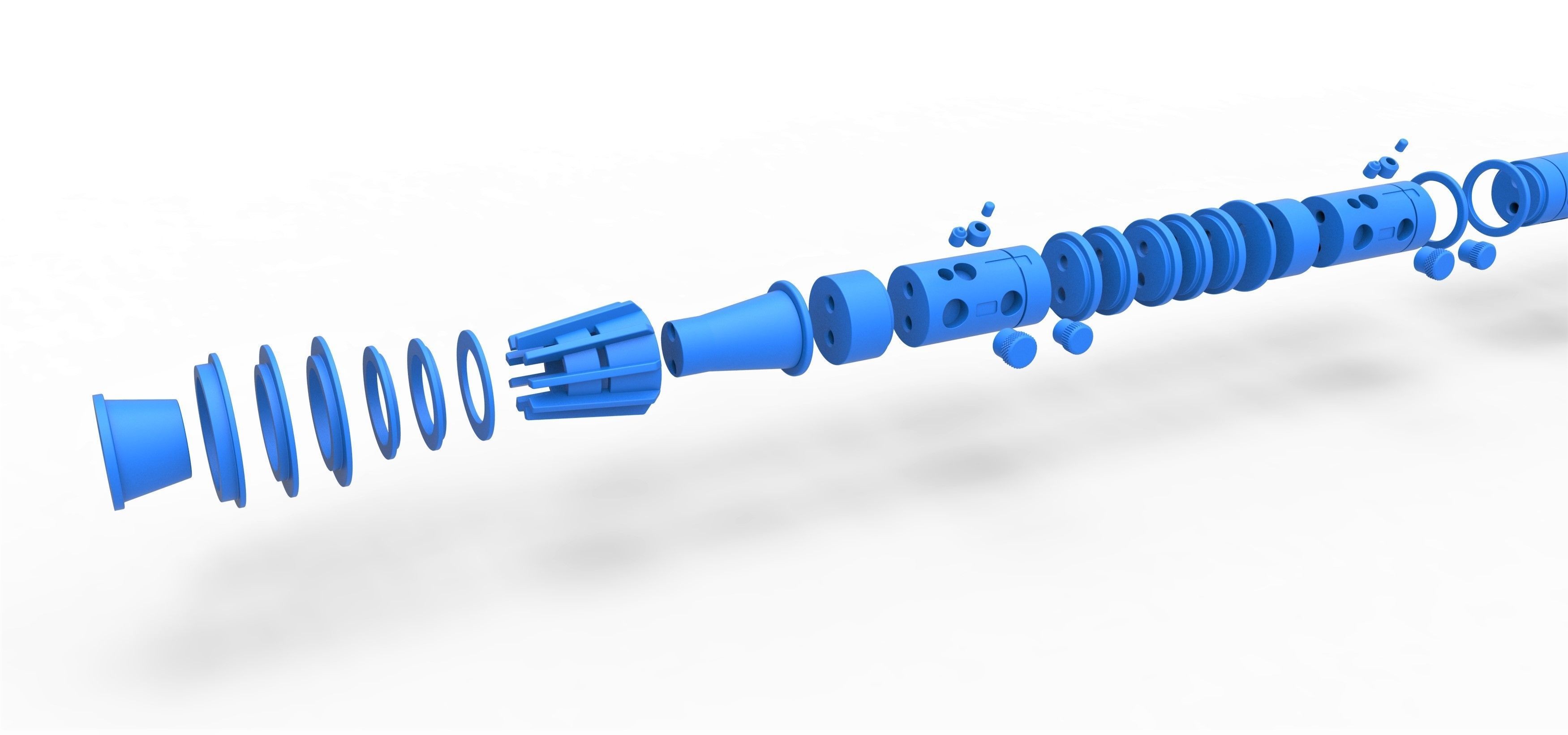 Lightsaber of Darth Maul from Star Wars Phantom Menace 3D print model_17