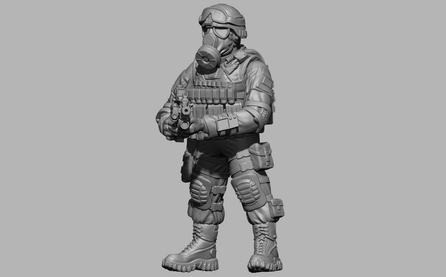 Usa soldier 28 - 40 mm  3D print model_4