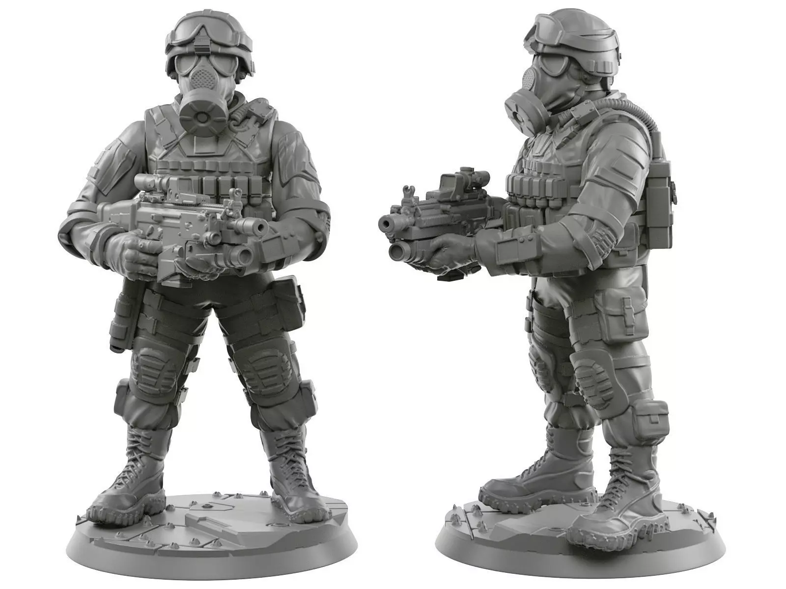 Usa soldier 28 - 40 mm  3D print model_0