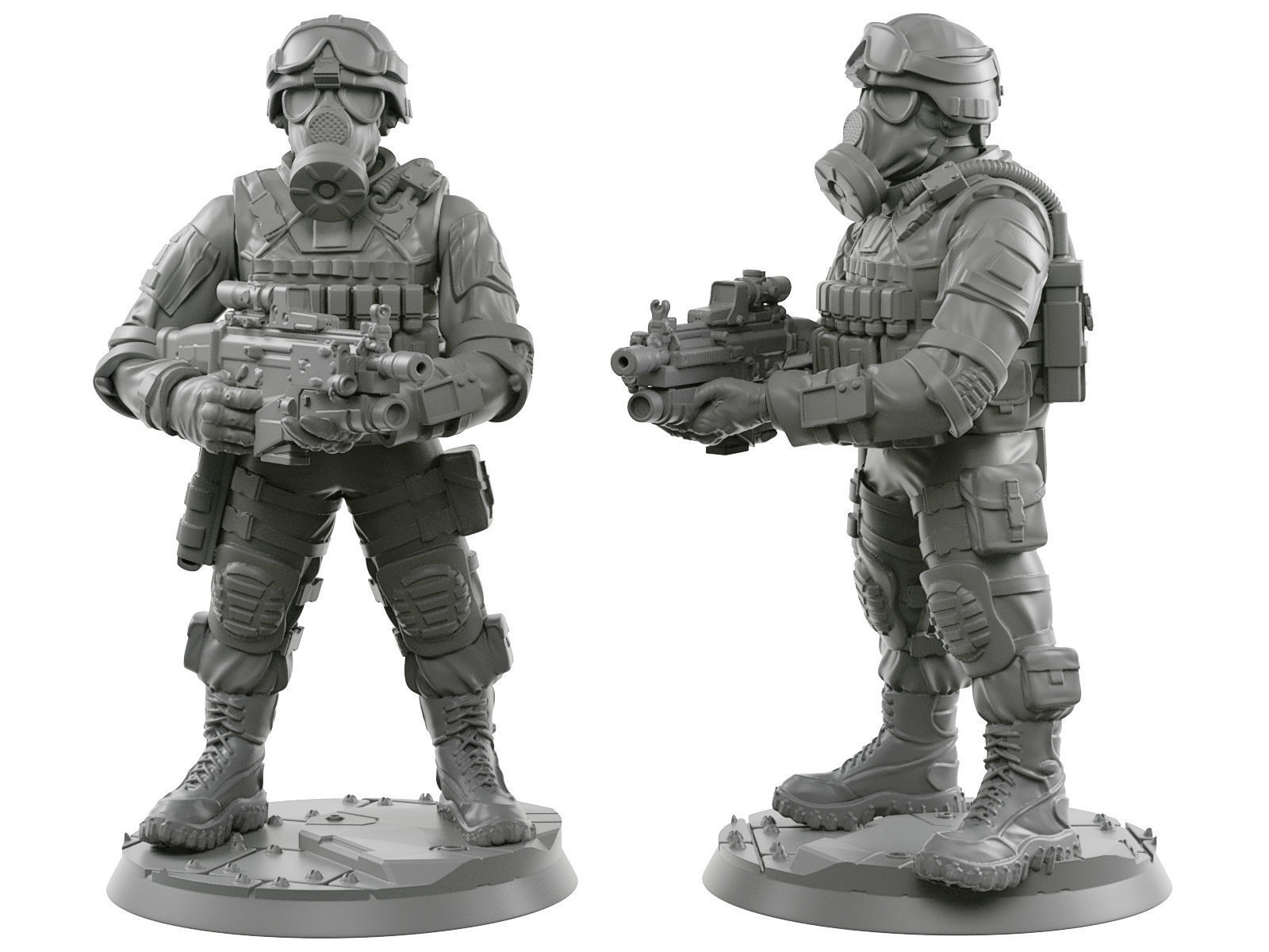Usa soldier 28 - 40 mm  3D print model_1