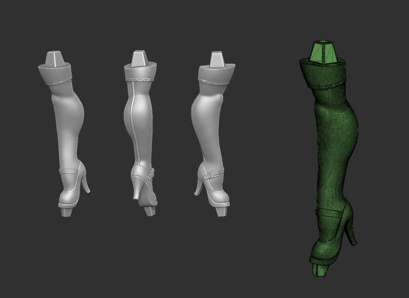 French Maid Pinup - FREE Free 3D print model_11