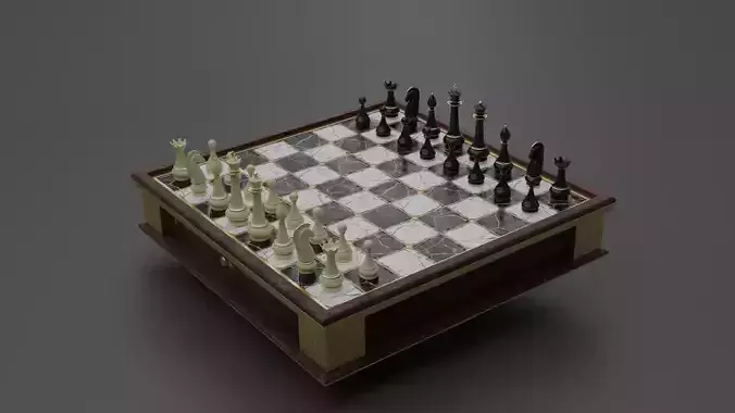chess board  3D model