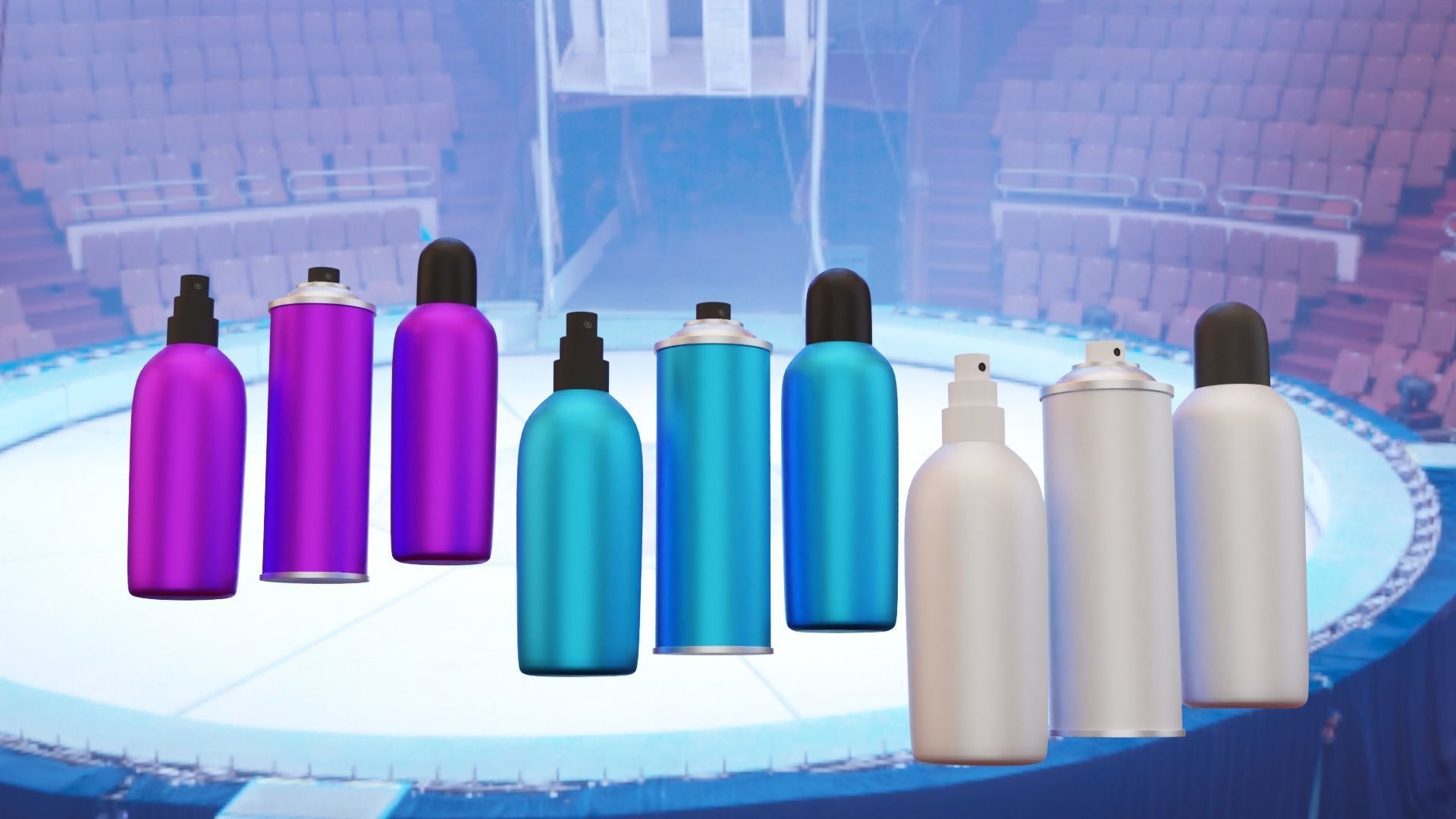 Deodorant Bottle Low-poly 3D model_1