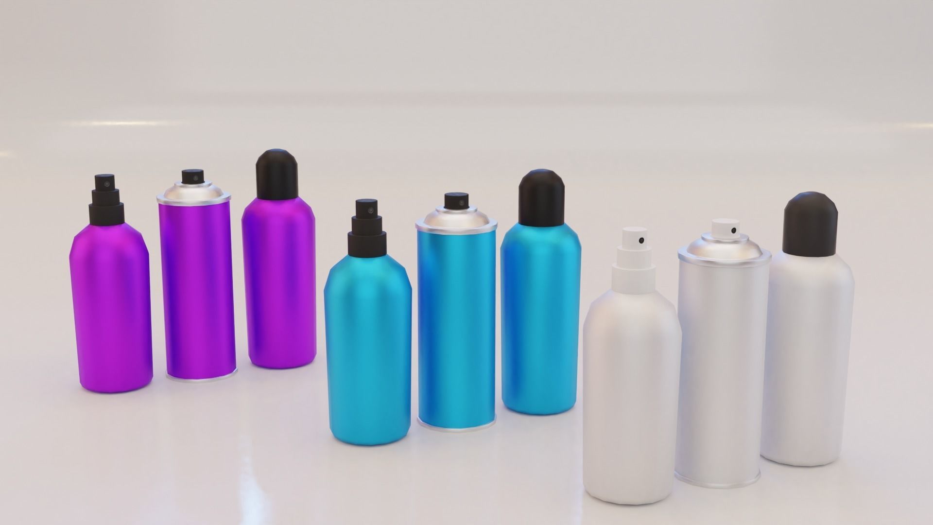 Deodorant Bottle Low-poly 3D model_2