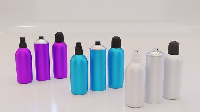 Deodorant Bottle Low-poly 3D model
