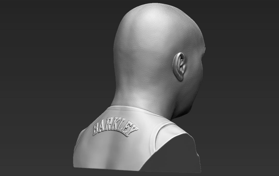 Charles Barkley bust 3D printing ready stl obj formats 3D print model_13
