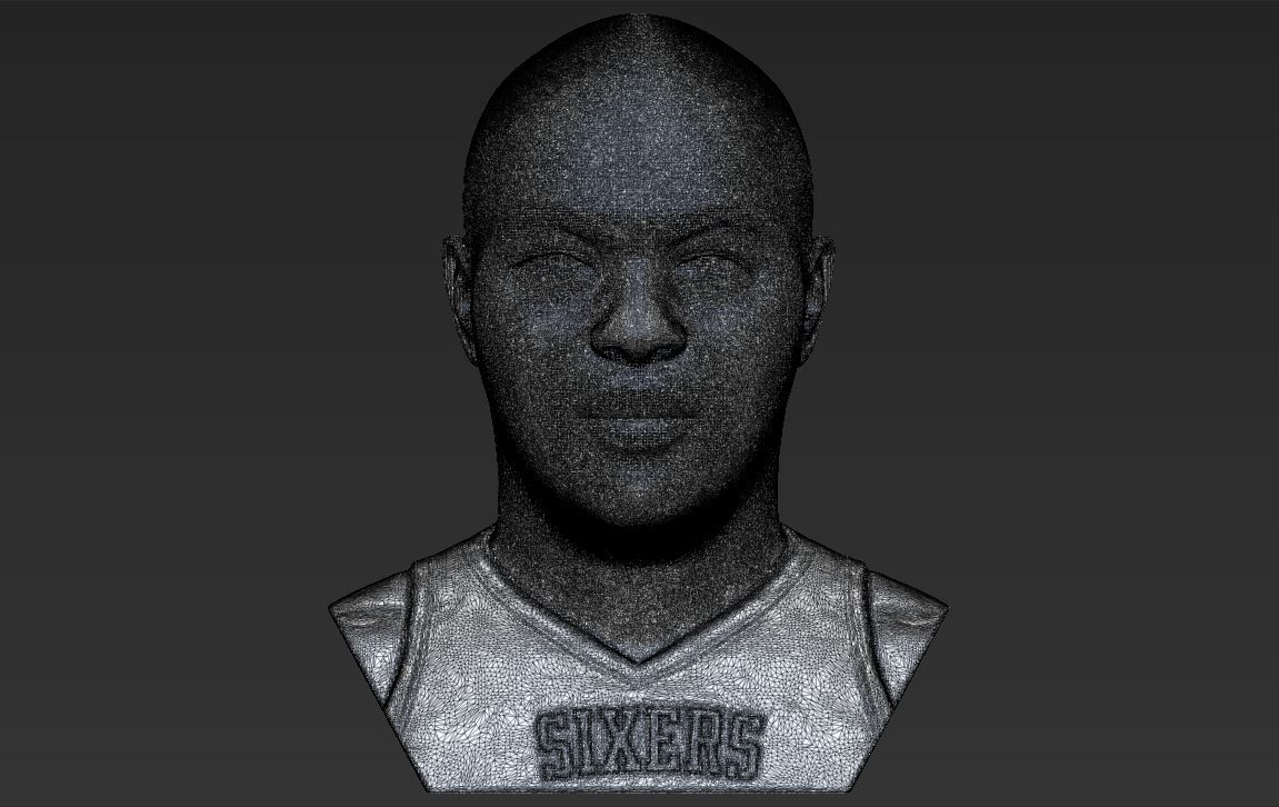 Charles Barkley bust 3D printing ready stl obj formats 3D print model_30