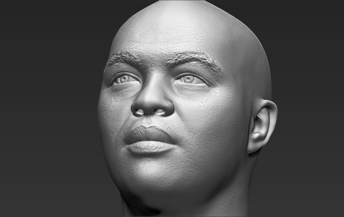 Charles Barkley bust 3D printing ready stl obj formats 3D print model_25