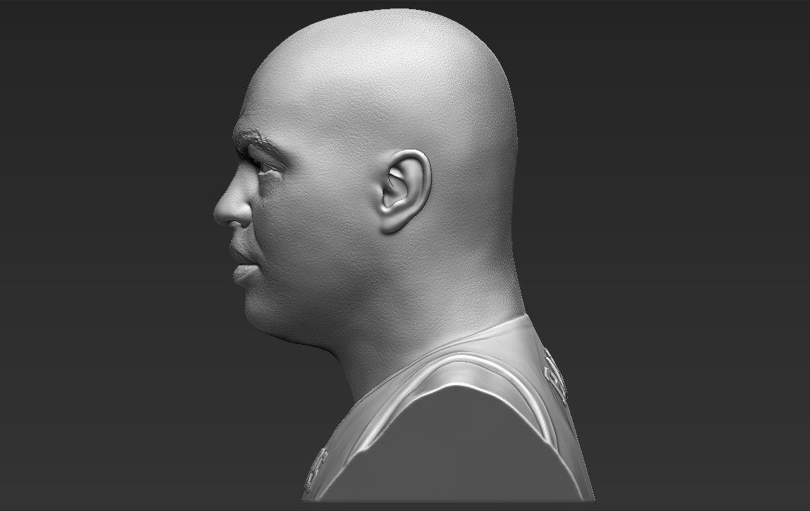 Charles Barkley bust 3D printing ready stl obj formats 3D print model_10
